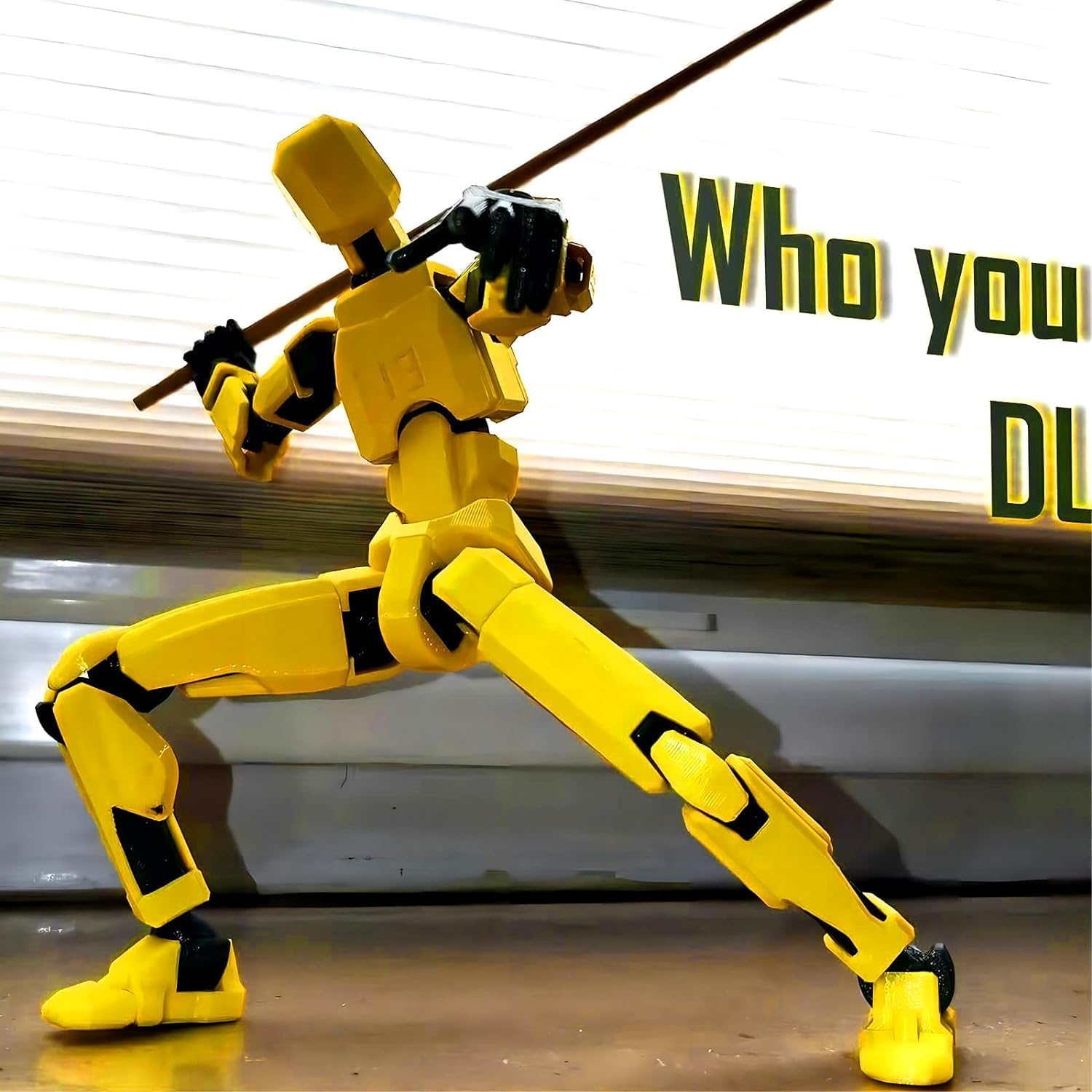 2025 New Assembly Completed-Titan 13 Action Figure,Dummy Robot 13 Action Figures Set,3D Printed Multi-Jointed Action Figures,Nova 13 Action Figure for Collectors Desktop Decorations (Yellow) - Image 4