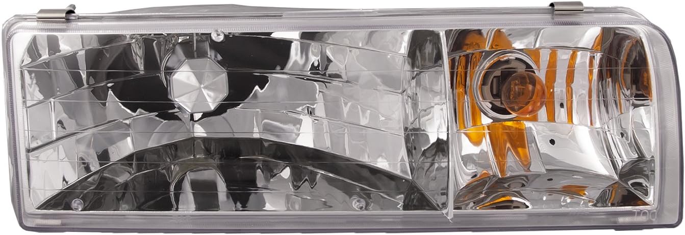 HEADLIGHTSDEPOT Chrome Housing Halogen Right Passenger Headlight Compatible With Damon Ultrasport 1998-2001