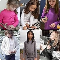 Vista 4 de Thermajane - Conjunto de ropa interior térmica para niñas, ropa interior larga, ultrasuave, capa base de invierno para niñas