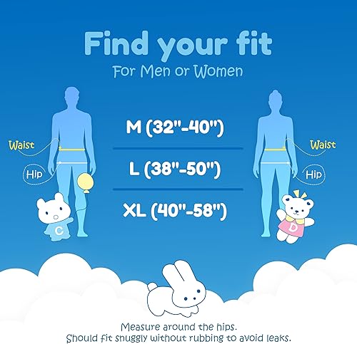 Miniatura 2 de Bambino Bellissimo Landign Zone - Pañales impresos para adultos, 48 unidades (grande de 38 a 50 pulgadas)