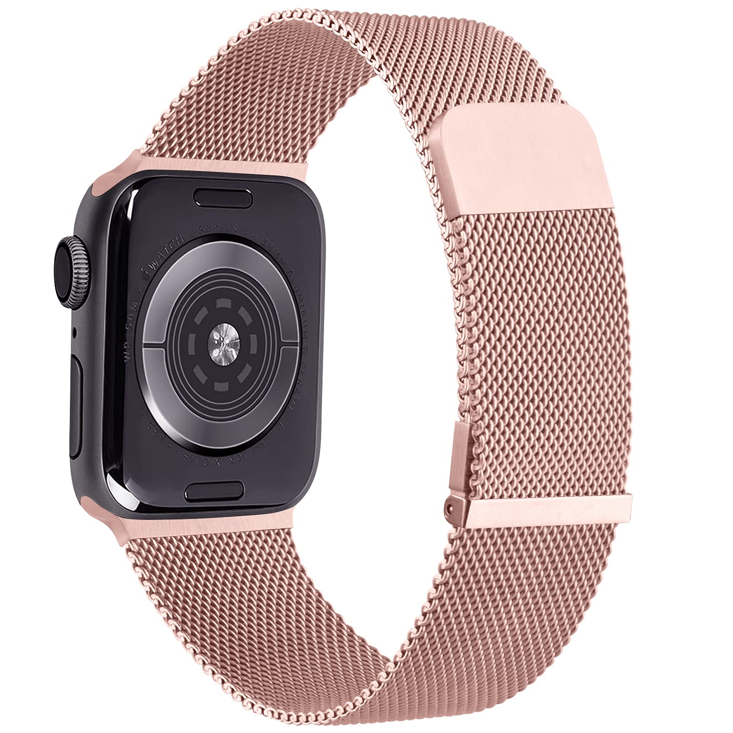 YZXL Metallo Cinturino Compatibile con Apple Watch 44mm 40mm 45mm 38mm 42mm 41mm, Magnetico+Fibbia Cinturini per iWatch SE Series 8 7 6 5 4 3 2 1