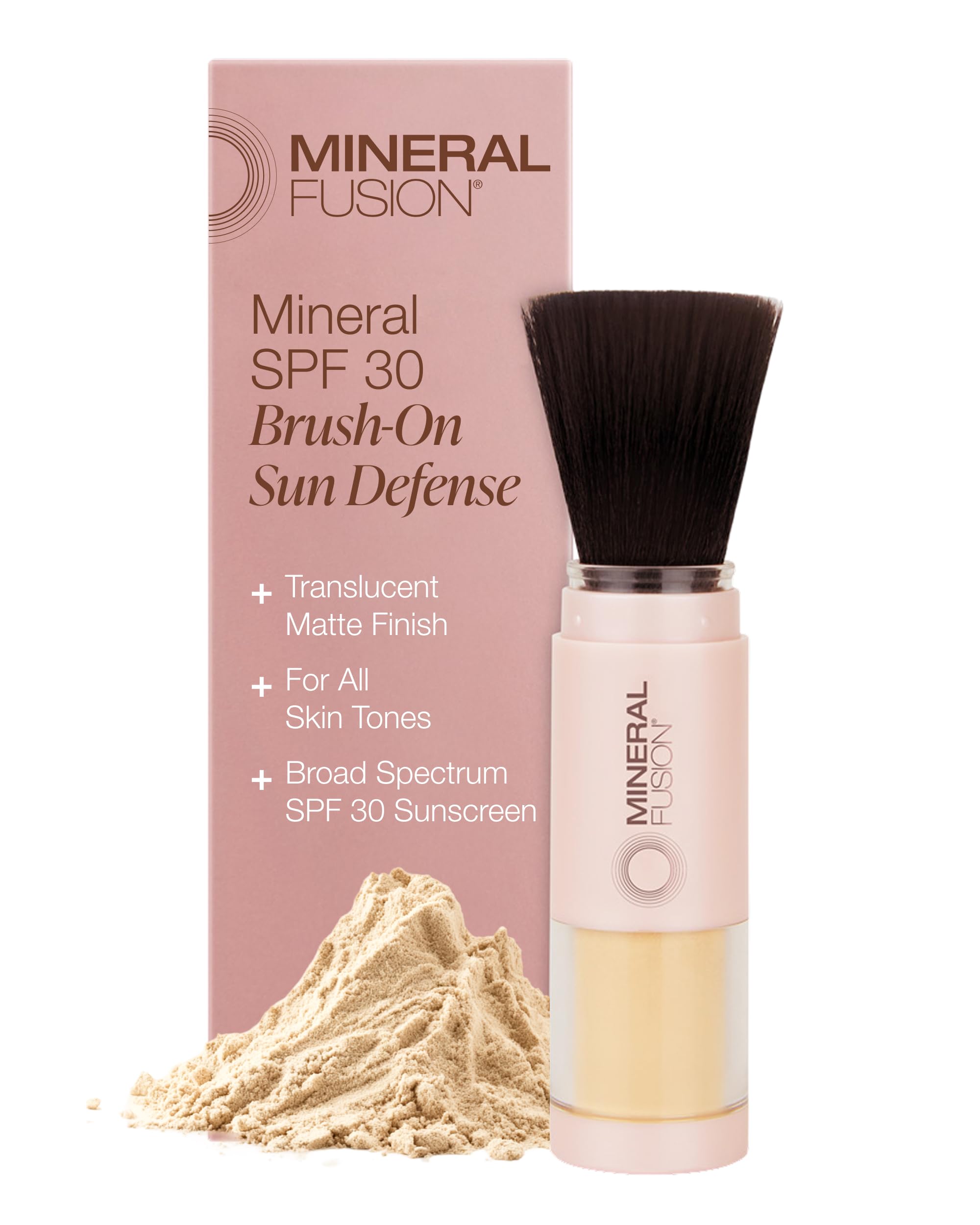 Amazon.com: Mineral Fusion Brush-On Powder Sunscreen for Face SPF