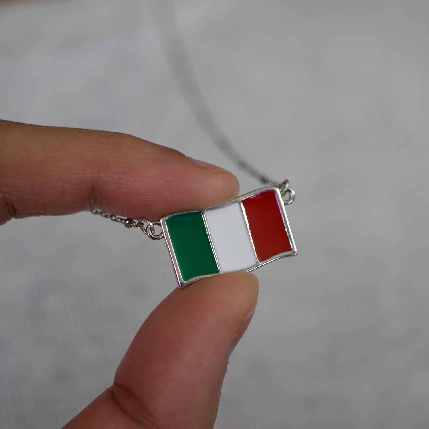 Bolenvi Your Country Flag Travel Nation Pride Pendant Necklaces for Women, Enamel Fashion Jewelry, Adjustable 16-20" Choker to Long Chain, Gifts For Her