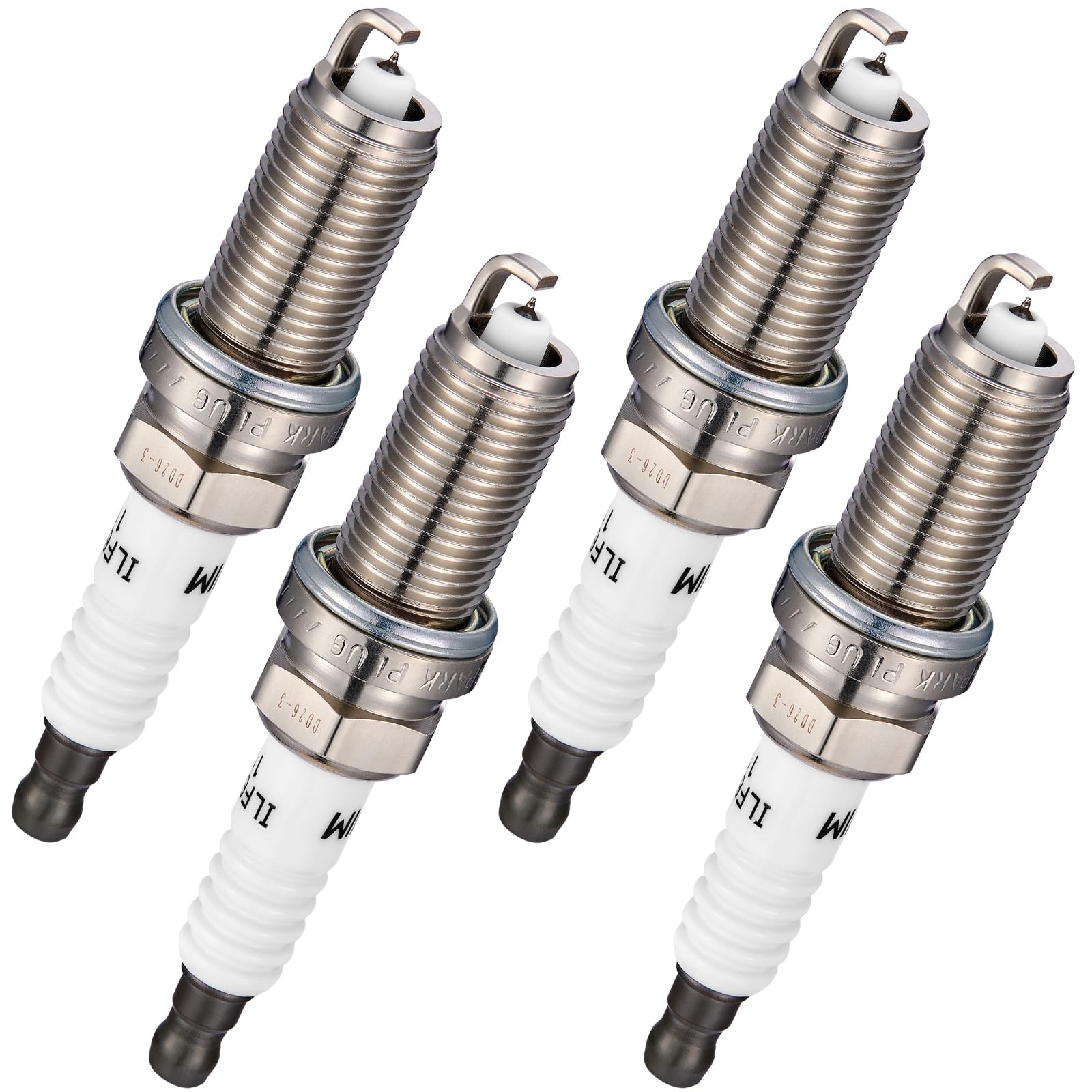 BDFHYK 3417 Iridium Spark Plugs Compatible with INFINITI FX35,Compatible with Jeep Cherokee,200,Challenger Dart,Santa Fe,Optima,350Z, Ram 1500 2.0L 2.5L 4.0L L4 V6 V8 Set of 4