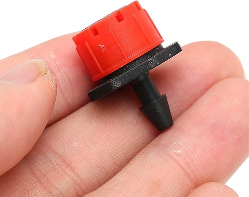 Miniatura 7 de Jadeshay Boquilla de riego por goteo ajustable de 14 pulgadas, rociadores de agua roja de 360 para jardín, césped y sistema de riego de plantas en