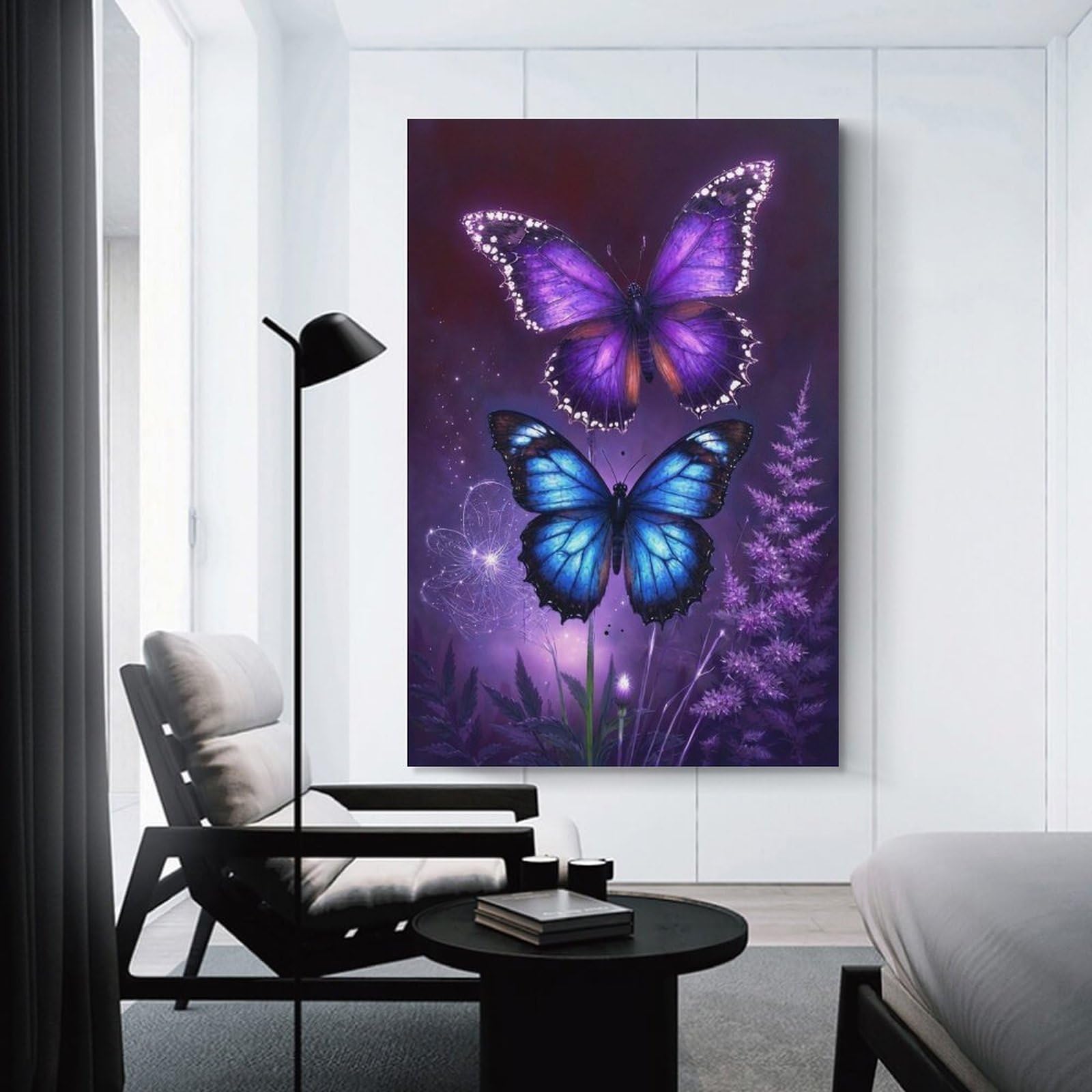 Puzzle Adulte - Puzzle 2000 pièces - Art du Papillon Violet - Adultes et Enfants à partir de 14 Ans - Puzzle de qualité supérieure - 70x100cm