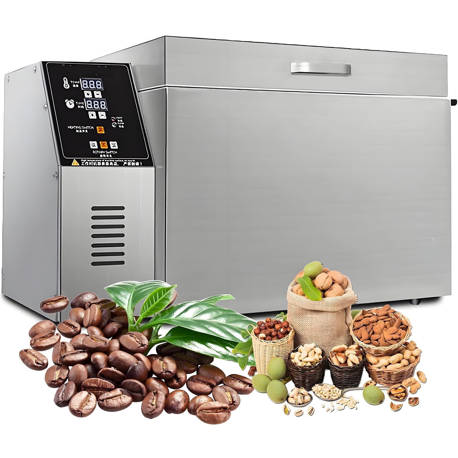 GUTYGIO Electric Drum Coffee Roaster,Home Coffee Bean Roaster Machine, Coffee Roaster Machine Industrial Commercial, Electric Nut Peanut Cashew Chestnuts Roasting Machine Type10