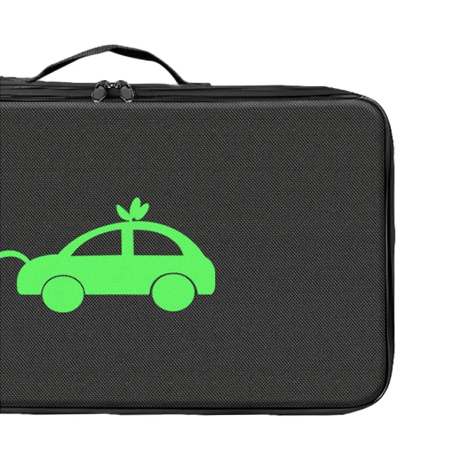 Borsa per Cavi Elettrici Borsa portacavi Impermeabile for Veicoli elettrici, Custodia for Cavi, Resistente all'Usura, Organizer for Cavi EV Leggero for Veicoli elettrici(Black-Round)