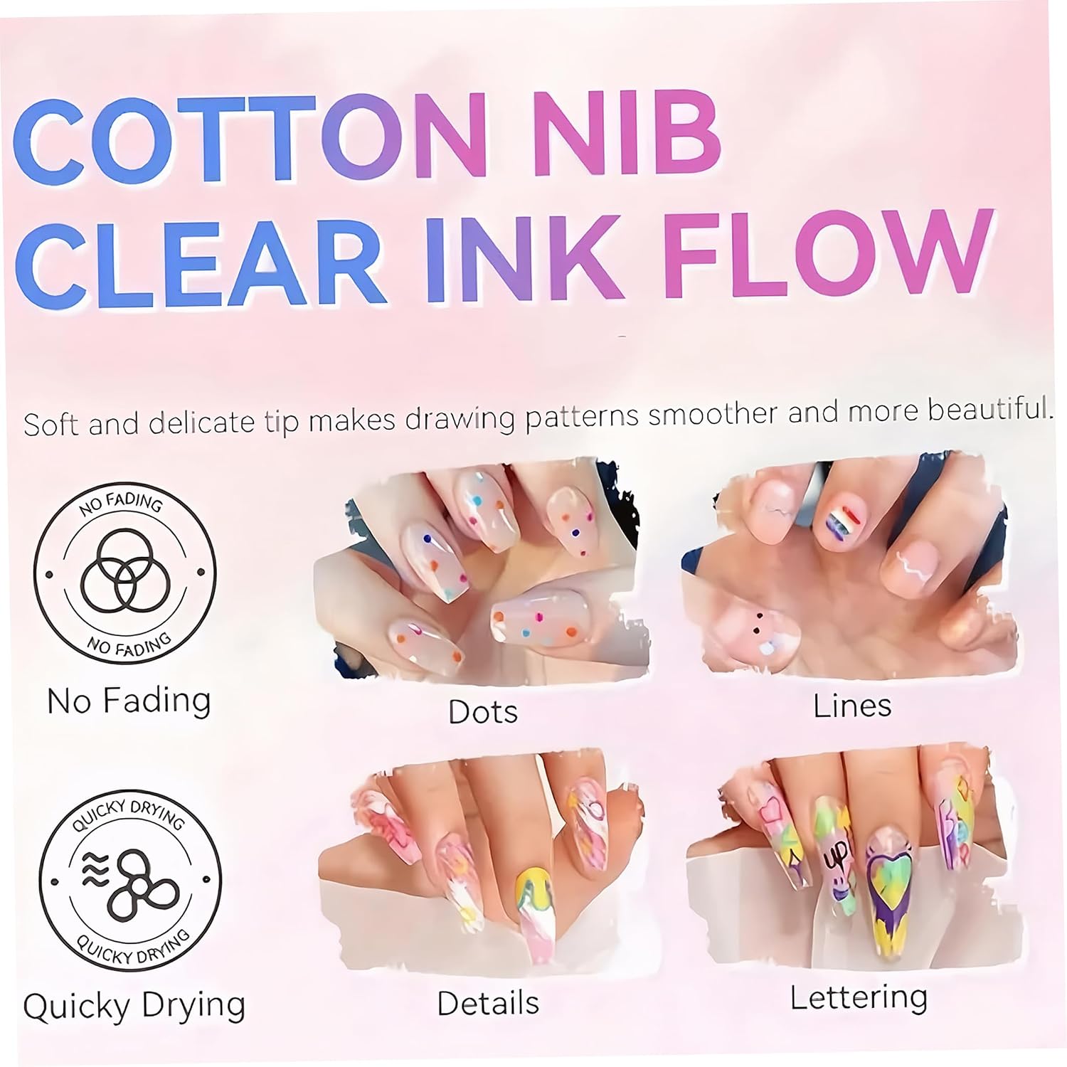 12pcs Gel Nail Polish Pens Quick Dry, 3-in-1 Nail Polish Pens For Women, 12 Colors