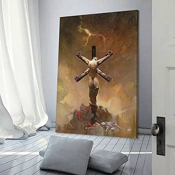 Amazon.com: Frank Frazetta Art Print Poster Alien Crucifixion Sci
