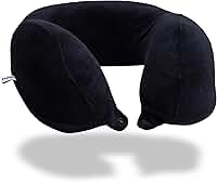 Travesseiro de pescoço para viagem Nasa Voyage Premium Ergonômico Preto Nap