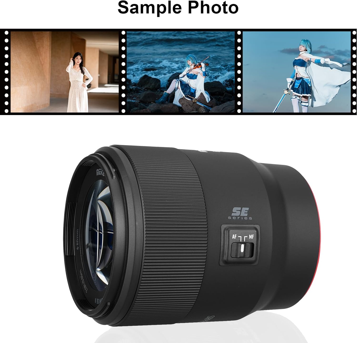 Meike 85mm f1.8 SE II Full Frame STM High Resolution 8K Auto Focus Medium-telephoto Lens Fixed Prime Portrait Lenses for Panasonic Lumix Sigma L Camera S1 S1R S1H S5 FP FPL SL SL2 TL