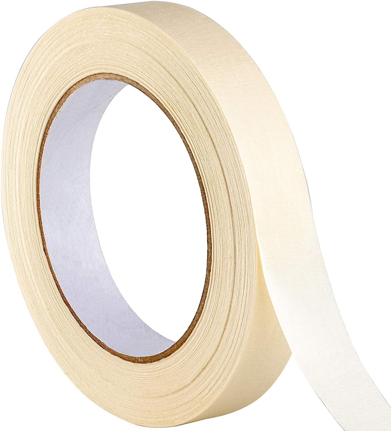 No-Residue 1 in, 60 Yd Masking Tape 1 Pk. Easy-Tear Pro-Grade Removable Painters Tape Great for Home Office or Commercial Contractor Use. Clean, Drip-Free Painting with Durable Wide Crepe Paper Rolls