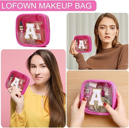 Miniatura 7 de LOFOWN Bolsa de maquillaje transparente Mini bolsa de cosméticos para mujer, bolsa transparente con cremallera, lindas bolsas de maquillaje de