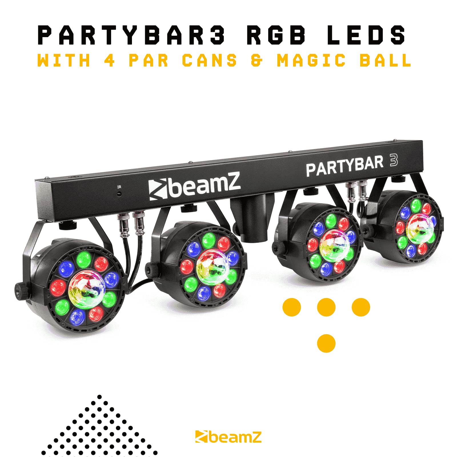 BeamZ 153.240 stroboscopio&luce da discoteca Proiettore laser da discoteca Nero