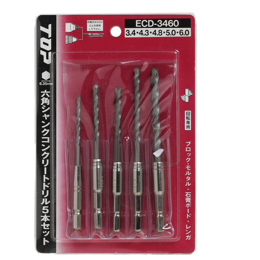 Amazon | トップ (TOP) 電動ドリル用 六角シャンク コンクリート Amazon | トップ (TOP) 電動ドリル用 六角シャンク コンクリート