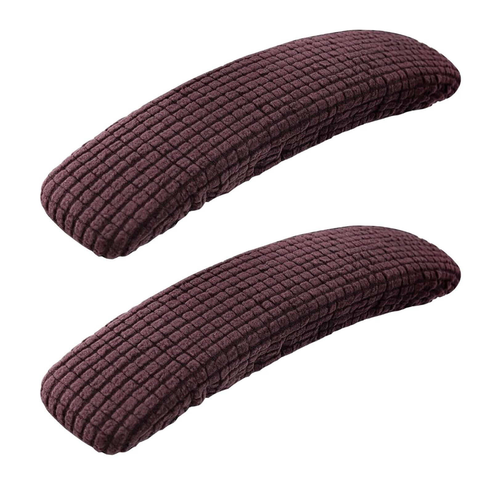 ENmrfvkz Office Spandex Armrest Covers, 10 Pairs Multicolor Stretchable Spandex Office Chair Arm Covers Stain(Dark Brown)