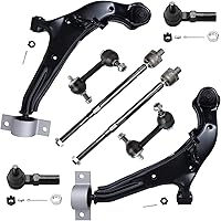 Vista 1674 de Detroit Axle - Kit de suspensión frontal de 8 piezas para Dodge Journey 2009-2015, 2 brazos de control inferiores, 2 rótulas, 2 varillas
