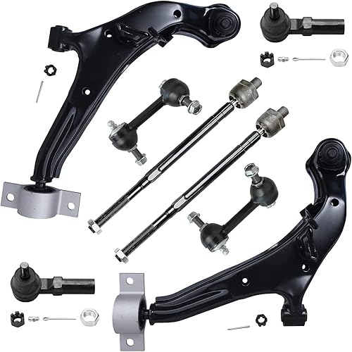 Miniatura 1632 de Detroit Axle - Kit de brazos de control de extremo delantero RWD para Dodge Ram 03-06 2500 3500, 2 brazos de control superior con rótula 2 varillas