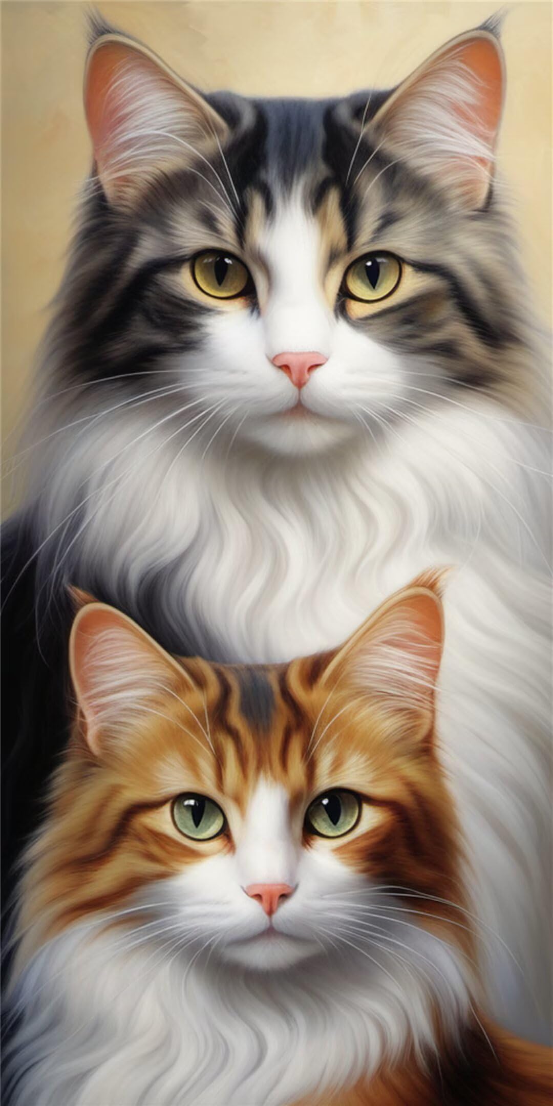 Peinture diamant chat 5D grand format 60x120cm pour décoration murale