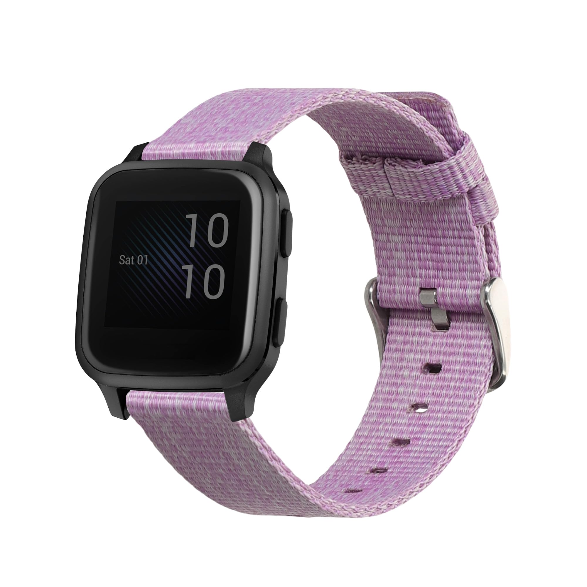 Kwnobile Ersatzarmband Für Garmin Venu Sq 2 / Sq 2 Music – Geflochtenes Silikonband, Dunkelgrün