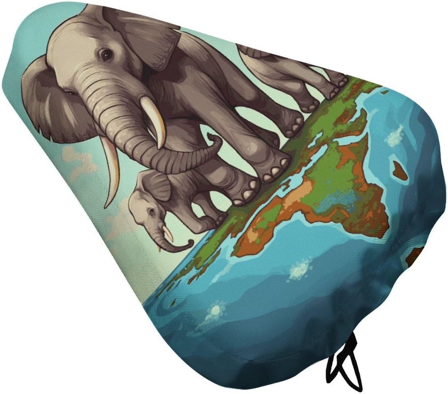 Elephants Waterproof Bike Seat Cover with Drawstring