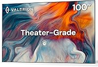 Vista 1 de 100-inch Fixed Frame Projector Screen, 1.3 dB Gain, 80% PQE, 4K/8K Ultra HD, 3D Wall Mount Projector Screen, Works with Long Throw, Short Throw &
