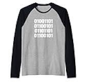 Meme In Binary Code Raglan Baseball Tee