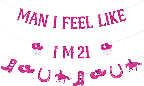 Miniatura 7 de Decoraciones de 30 cumpleaños del oeste, pancarta de "Man I Feel Like I'm 30", suministros para fiesta de cumpleaños número 30