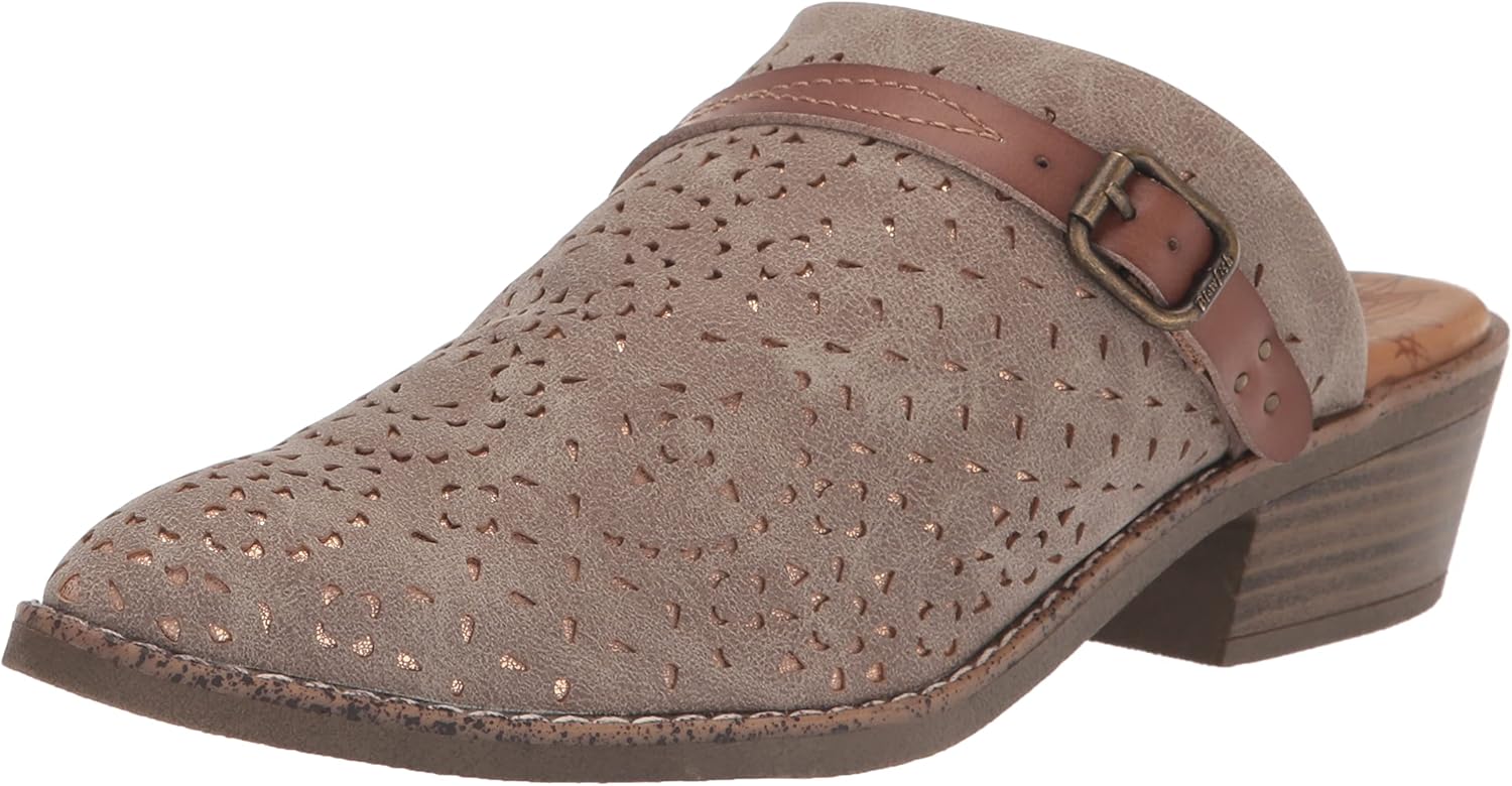 Blowfish Malibu Women's Super-B Fashion Boot, SeaMshrm Prospect/Dyecut/RsgdM, 7.5