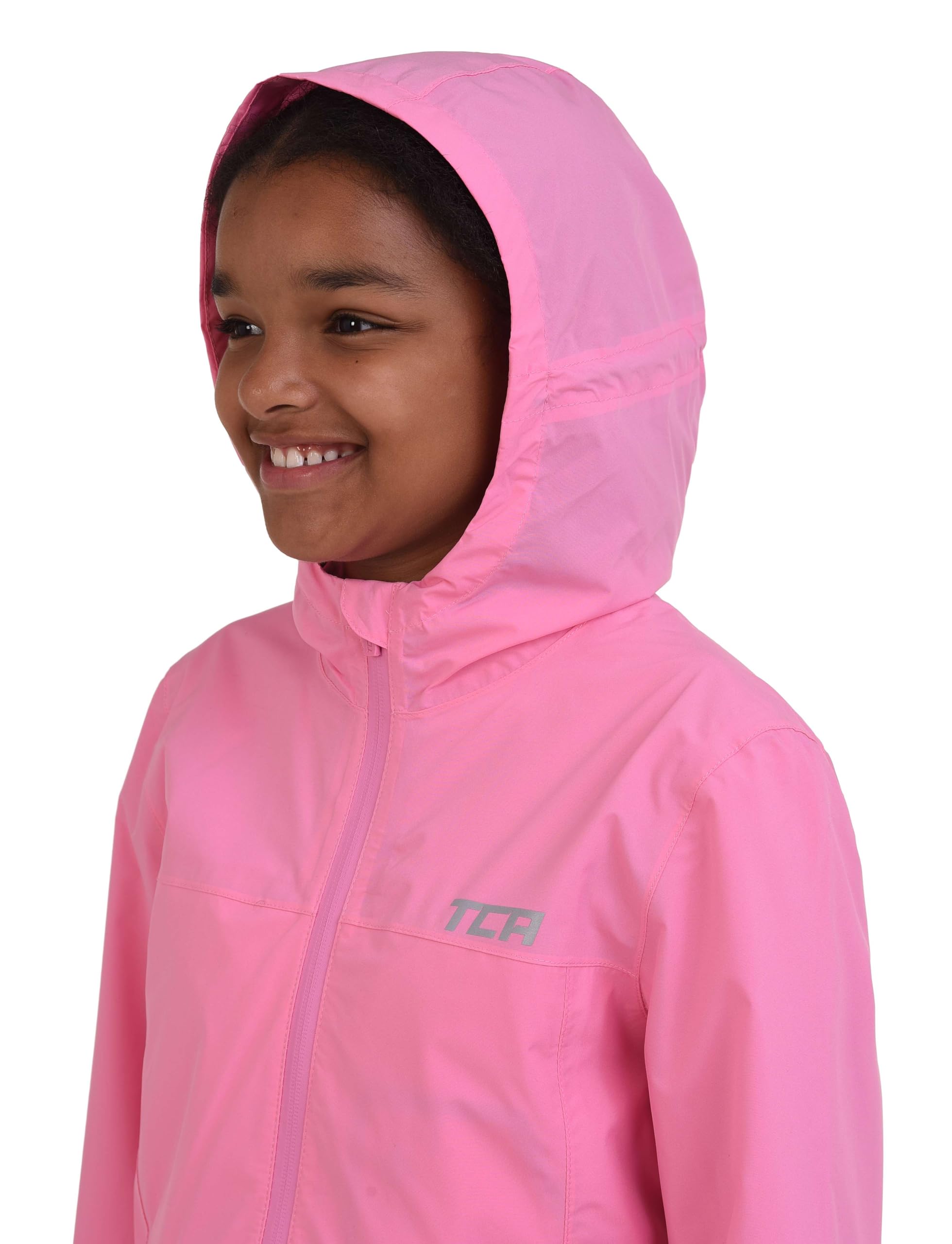 TCA AirLite 2.0 Veste de Course Imperméable pour Fille avec Poches Zippées