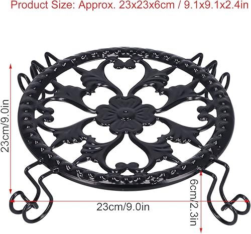 Miniatura 2 de Sempoda Soporte para plantas de interior, atractivo y elegante soporte para flores, organizador de macetas de hierro, estante duradero y estable