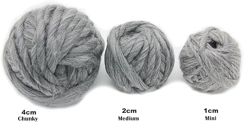 Miniatura 6 de Ovillo de lana merina. Fibra super gruesa para tejido con 2 agujas, tejido al crochet. Ideal para hacer cobijas rústicas y artesanías.
