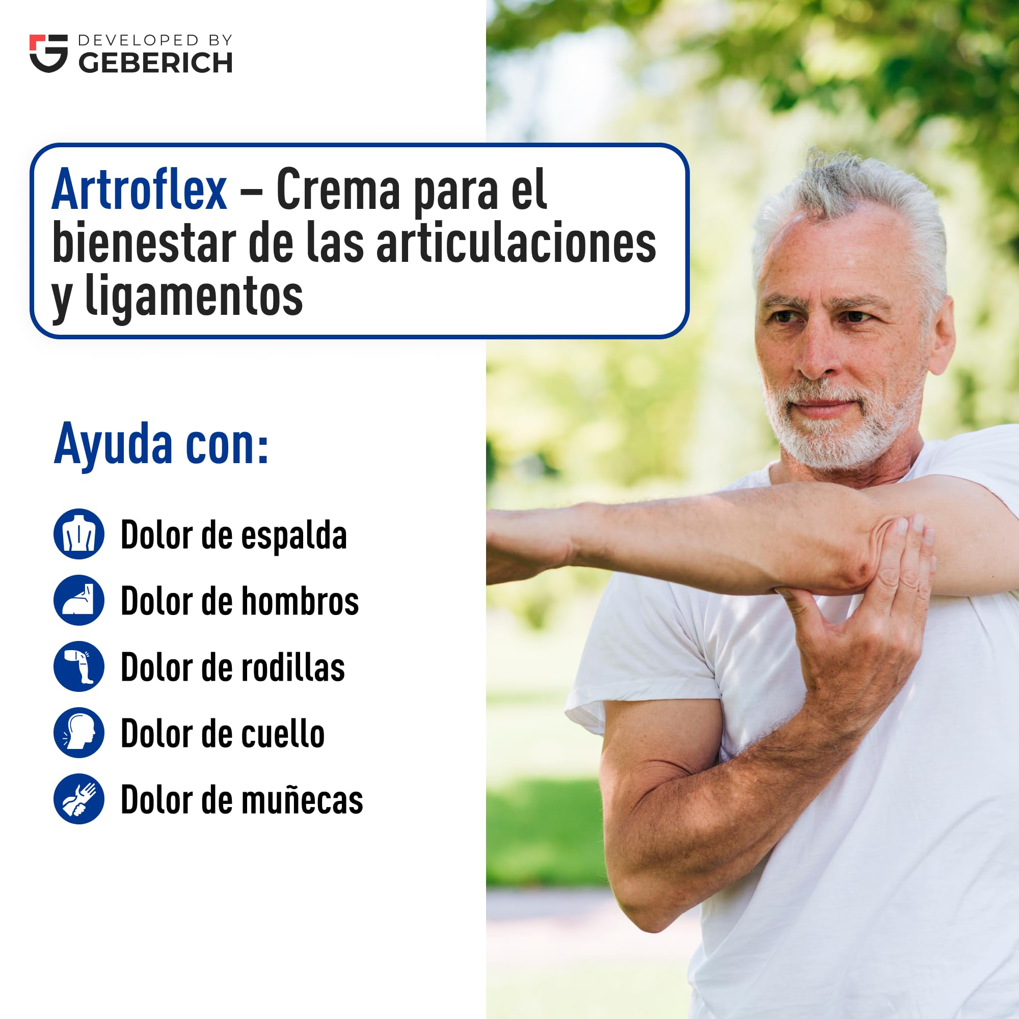 Artroflex Crema Articular 100 ml – Alivia el dolor articular – Reduce la inflamación y la hinchazón – Crema para mejorar la movilidad y flexibilidad