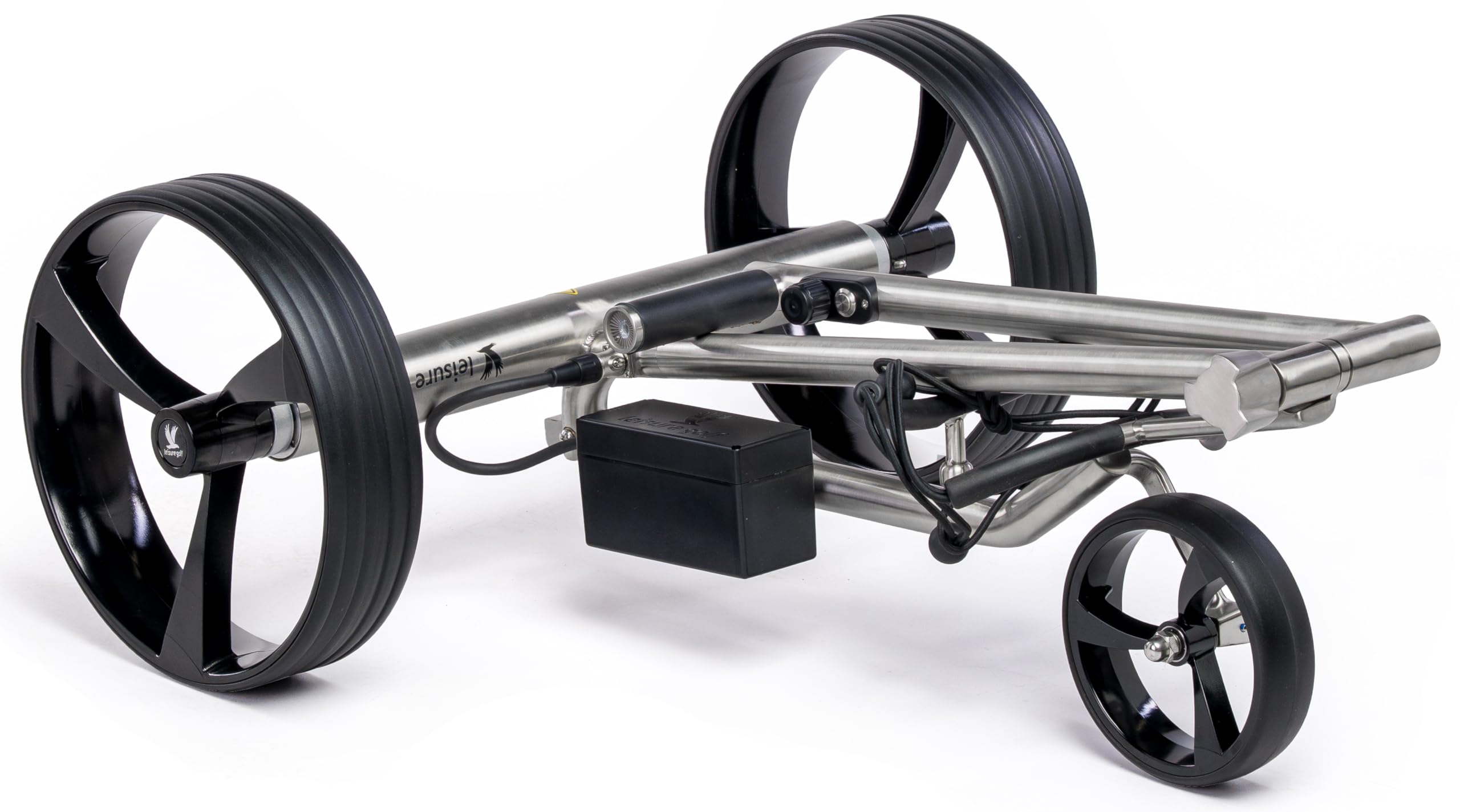 Leisure Golf Elektro Golftrolley Taurus Hybrid Gebürstet inkl. Zubehörpaket