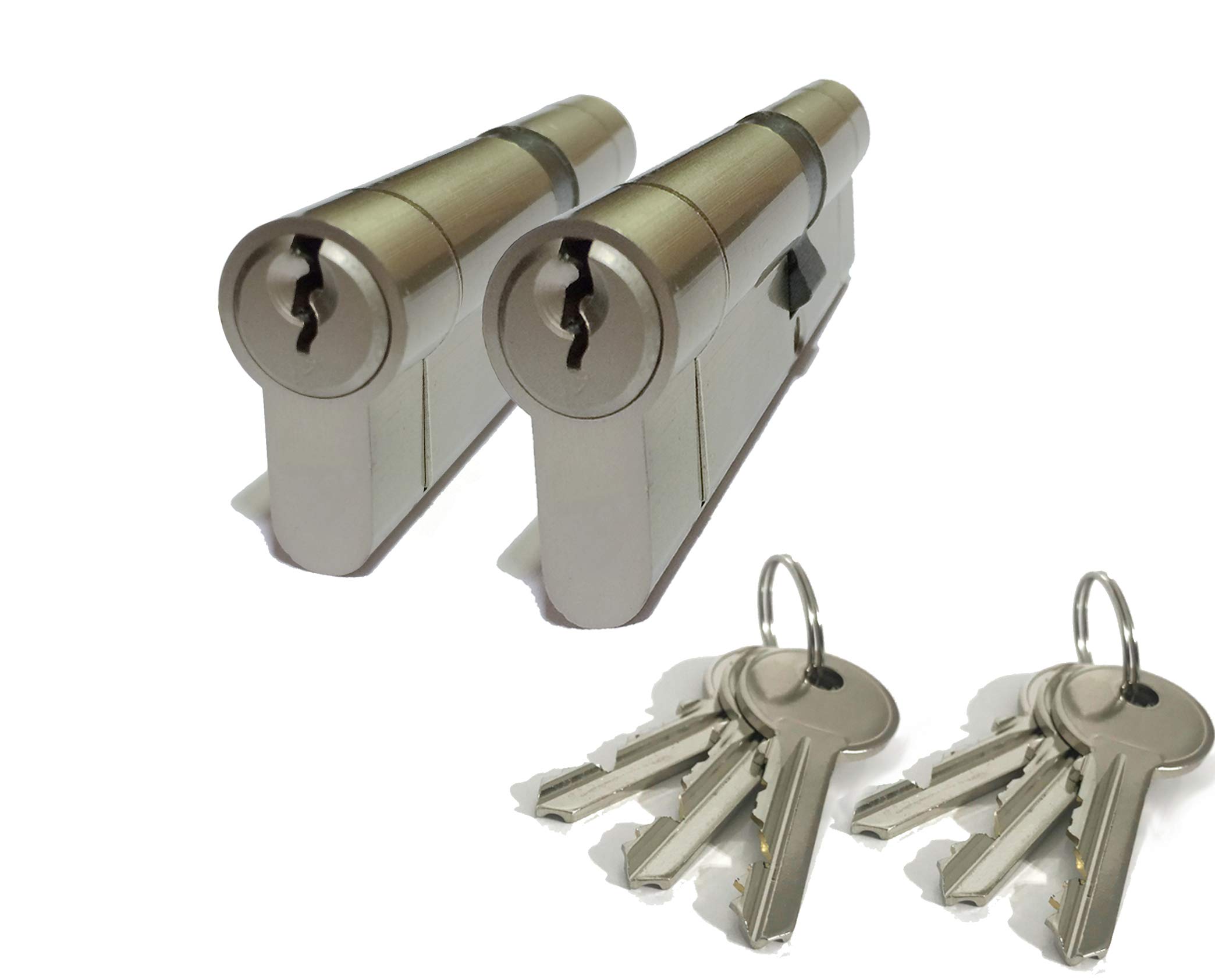 Buy 2pk High Security Euro Door Locks Cylinders KEYED Alike Size
