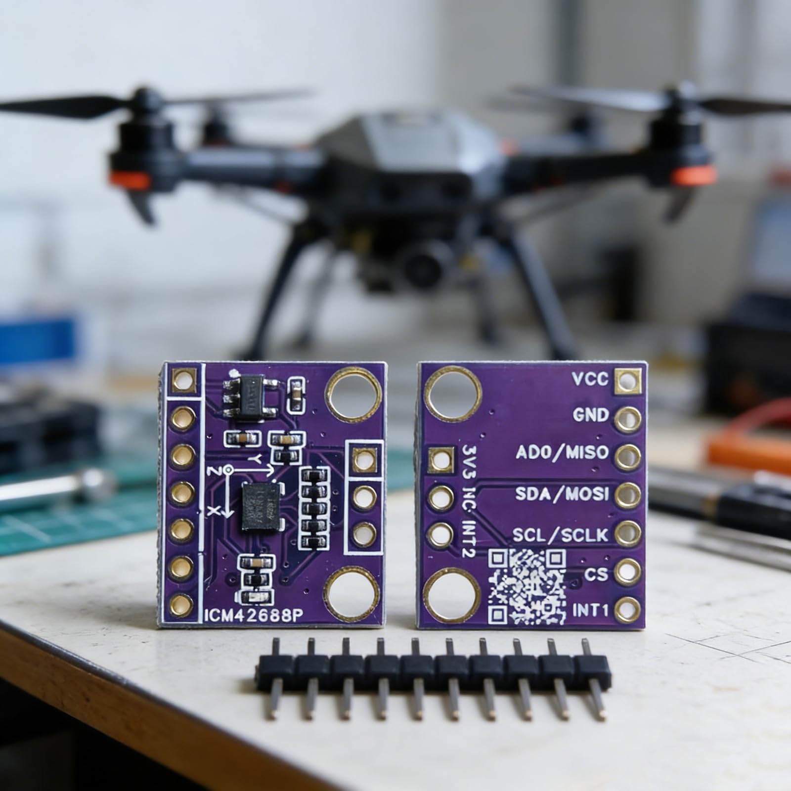 Precisione ICM42688 Modulo a 6 Alberi con deriva a Bassa Temperatura e interfacce IIC SPI per sistemi integrati Indossabili Trasduttore Navigazione