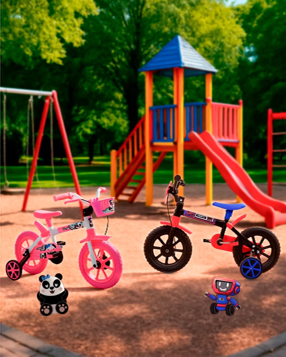 ARO 12 Women's White PANDUX Bike with Pink