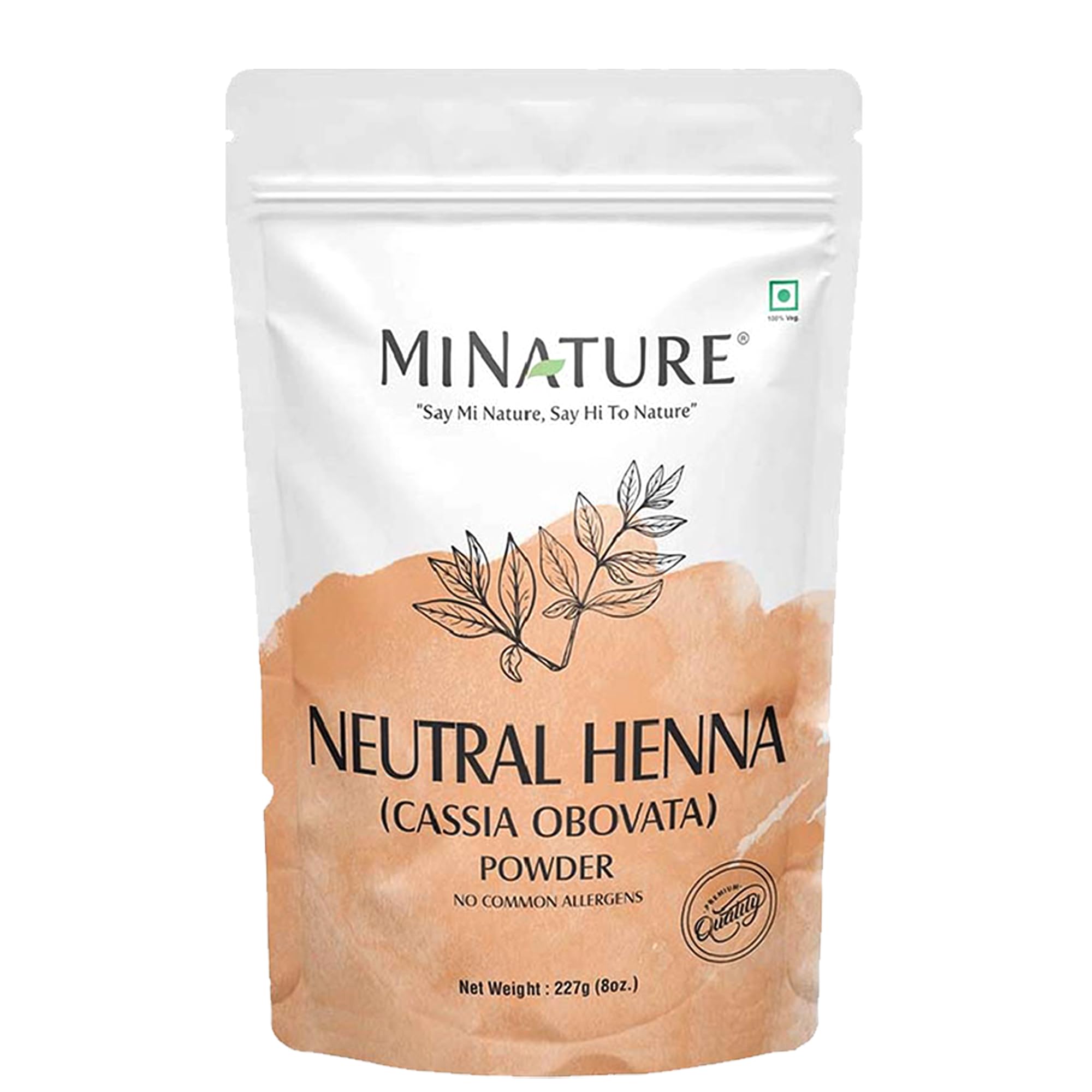 minature Pure Neutral Henna Powder(Cassia Obovata) |for Hair Conditioning| Adds no Colour to hair| 100% Herbal & Natural Scalp care mask |Unisex |227 gm(8 oz)