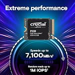 Crucial P310 1TB M.2 2230 SSD, PCIe Gen4 NVMe, Up to 7,100MB/s, Internal Solid State Drive, Ideal for Steam Deck, ASUS ROG Ally, MSI Claw, Mini PCs & Ultrabooks - CT1000P310SSD2