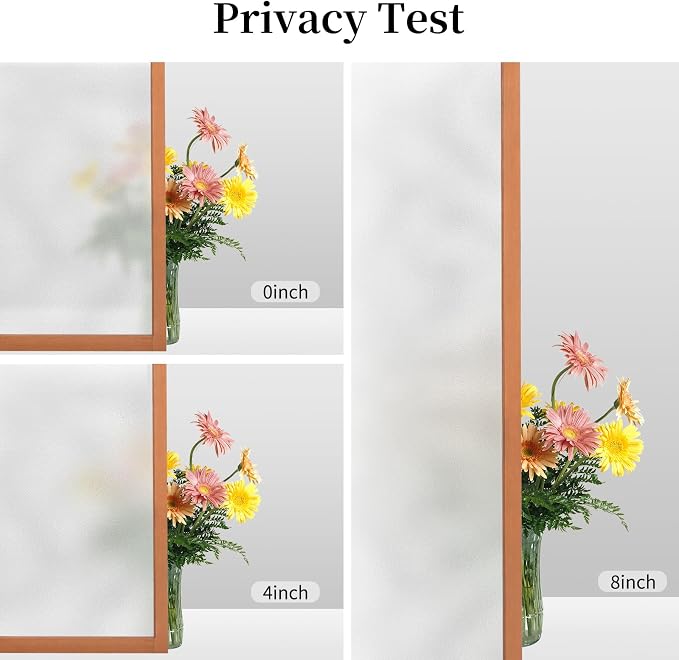 Vinilo decorativo para ventana efecto vidrio esmerilado 17.5x78.7 in miniatura 7