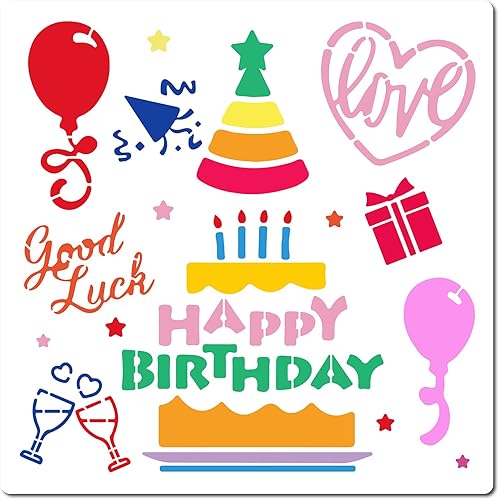 Miniatura 8 de GORGECRAFT Plantilla de fase lunar de 11.8 pulgadas, pintura reutilizable, plantillas de dibujo de plástico, plantillas decorativas de bricolaje,