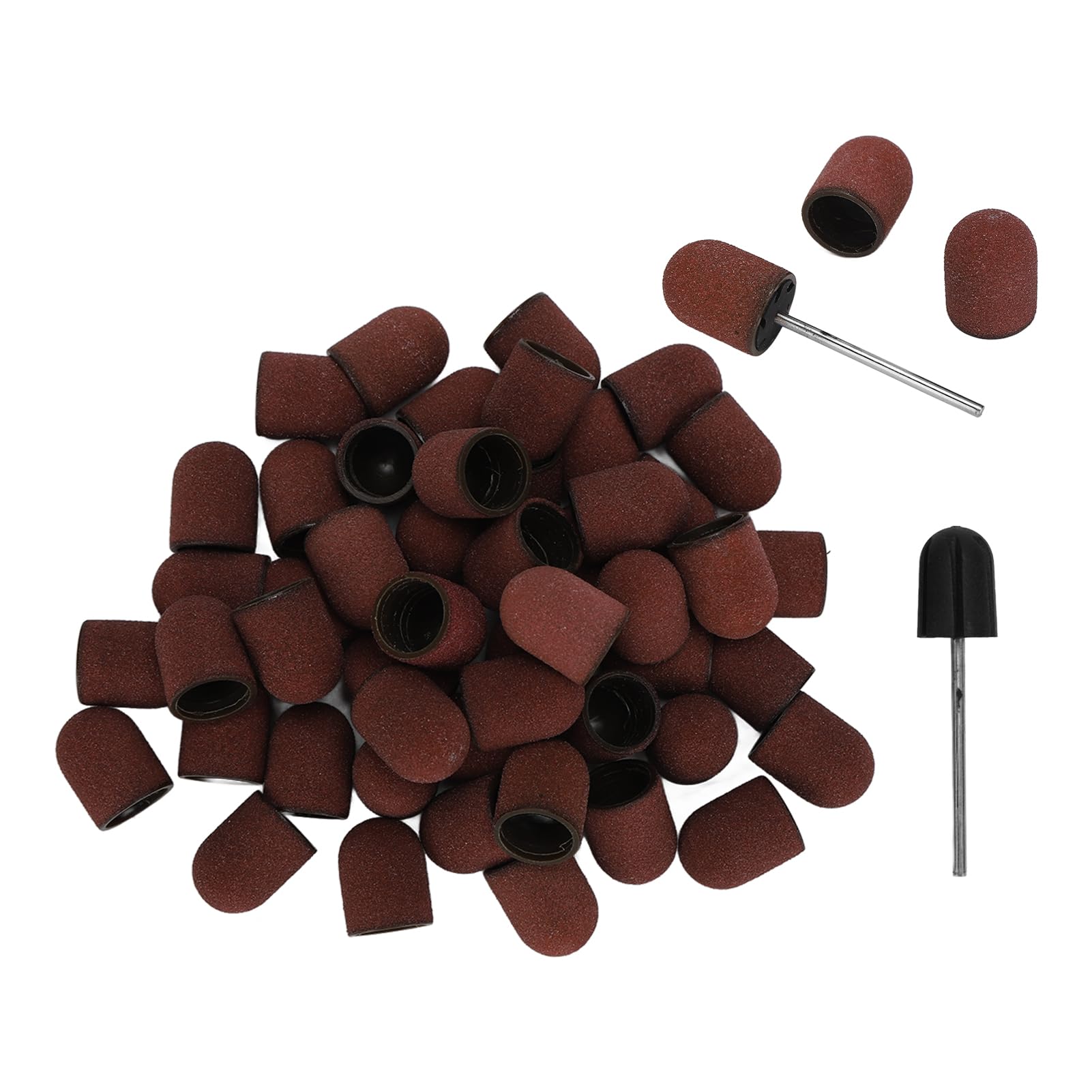 Dioche 50 Bandas de Lijado Profesionales para Uñas, Grano 120 con Eje T, Ideal para Pulido Suave y Compatibles con Máquinas de Manicura - Set de Brocas para Taladro de Uñas