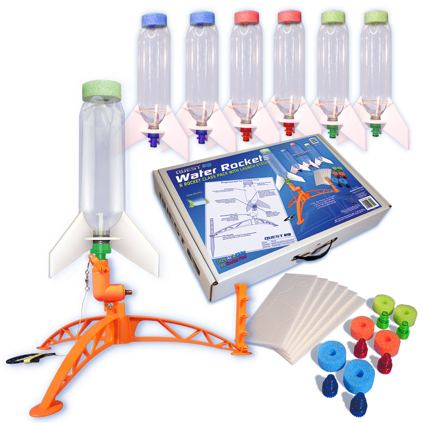 Amazon.com: Quest Aerospace Water Rocket All Inclusive Class Pack, 6 Piece  : Arts, Crafts & Sewing