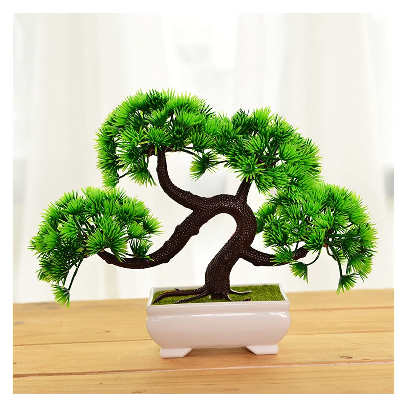 Plantes artificielles en pot avec faux pin miniature effet naturel