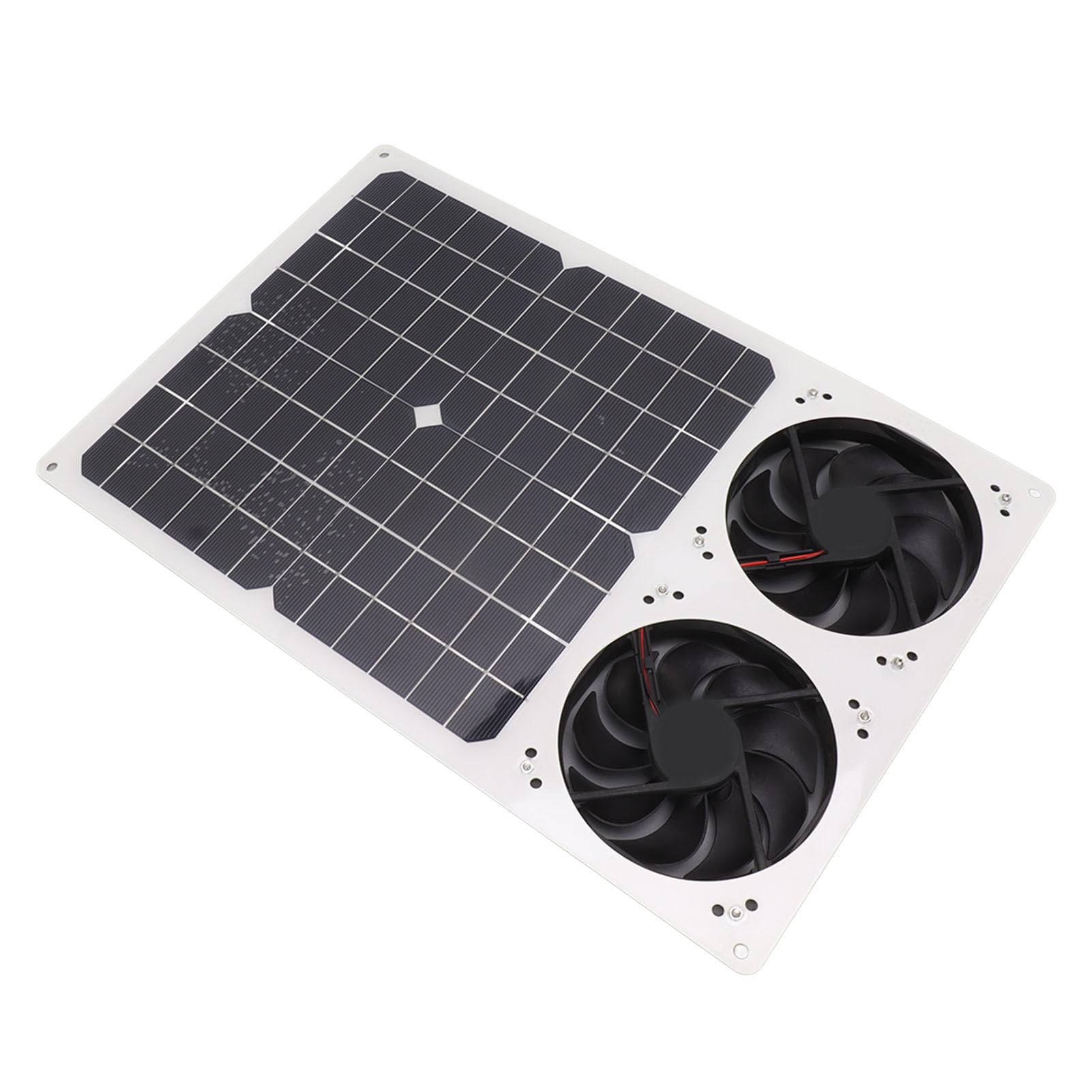 Kit Doppia Ventola Ad Energia Solare Ventilazione Ad Alta Efficienza per Capannoni Serre Pollai Ventilatori di Scarico da 40 W 6"