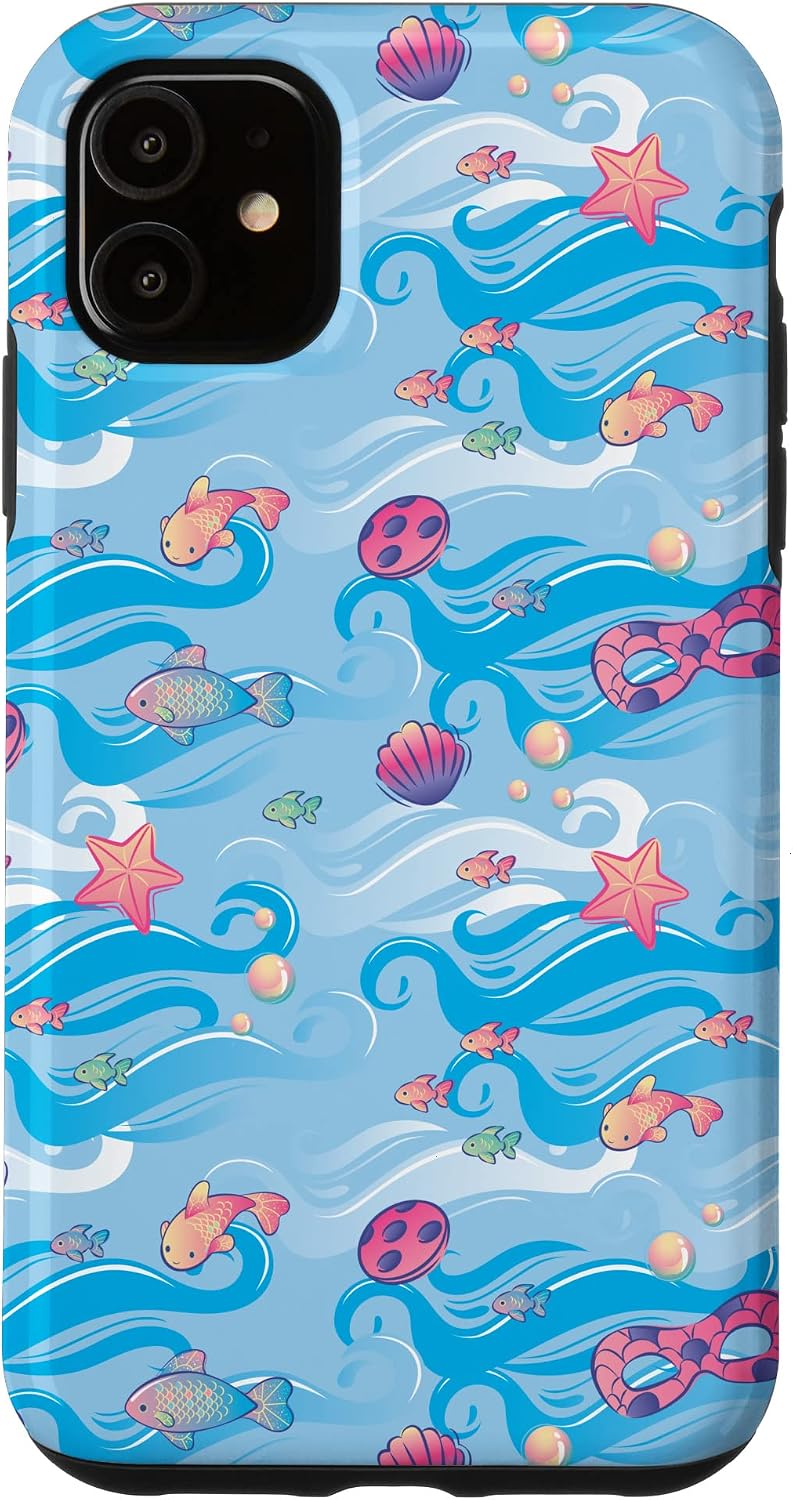 Miraculous Ladybug Aqua Summer Ocean Pattern Case for iPhone 17