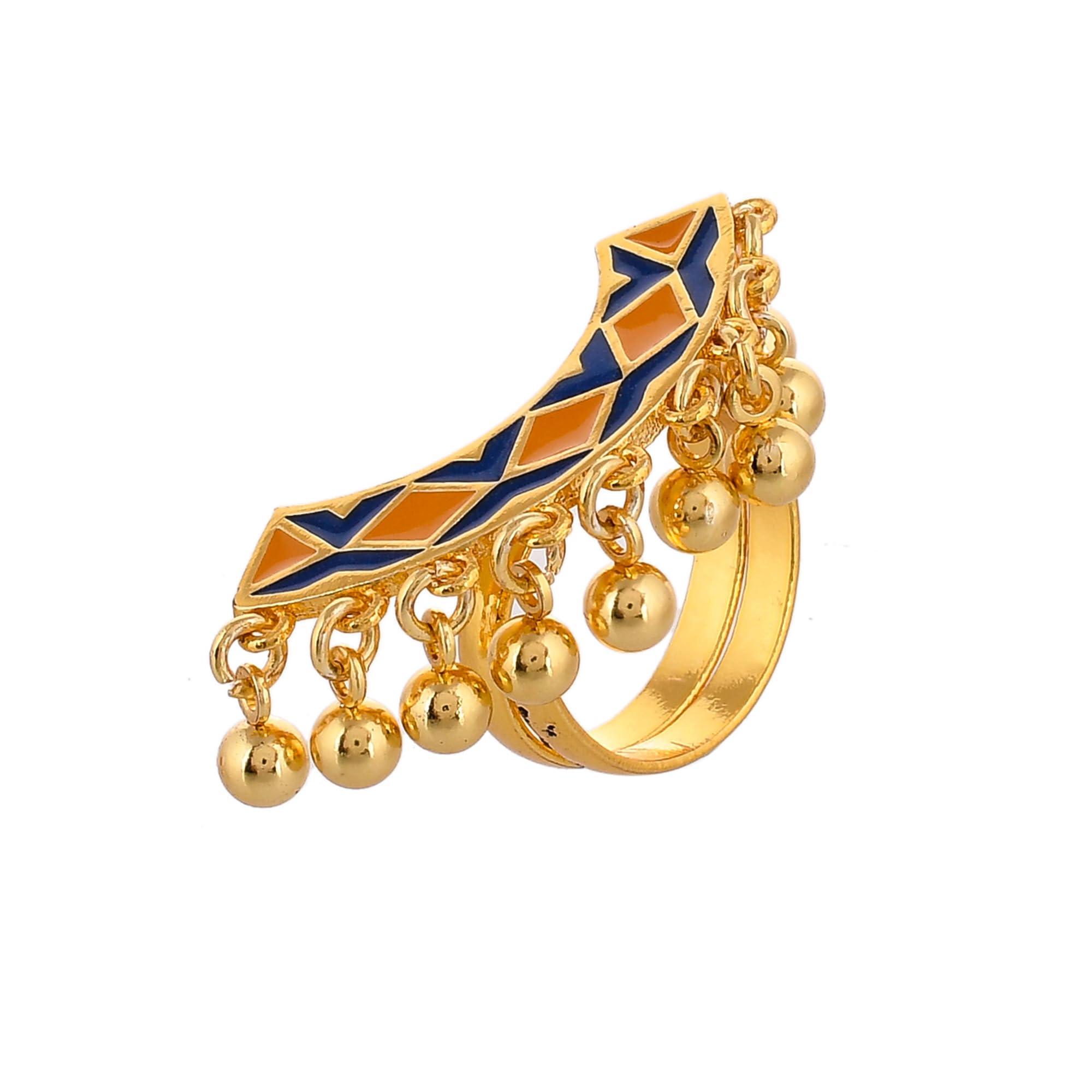 VOYLLA Zulu Farai Enameled Statement Ring (B0CR1DK9RW) Amazon Price History, Amazon Price Tracker
