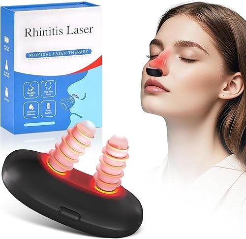  RespiRelief Red Light Therapy, Infrared Nasal Therapy Instrument, Physiotherapy Nasal Soothing Device for Nose Nasal Clearing Device 