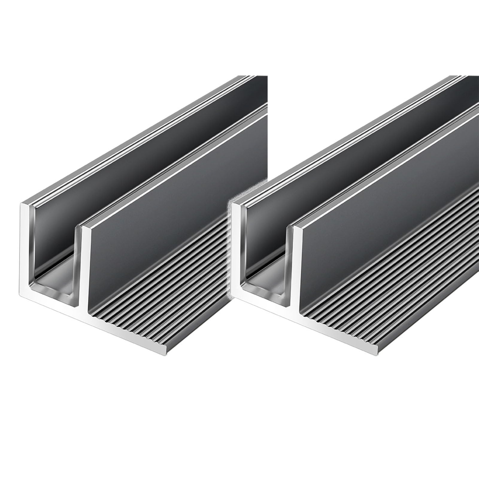 Profilé en aluminium pour salle de douche rail de guidage porte verre en F